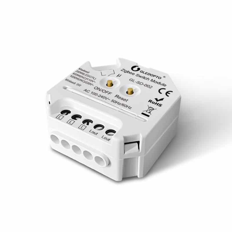 Gledopto Inbyggnadsrelä, Zigbee