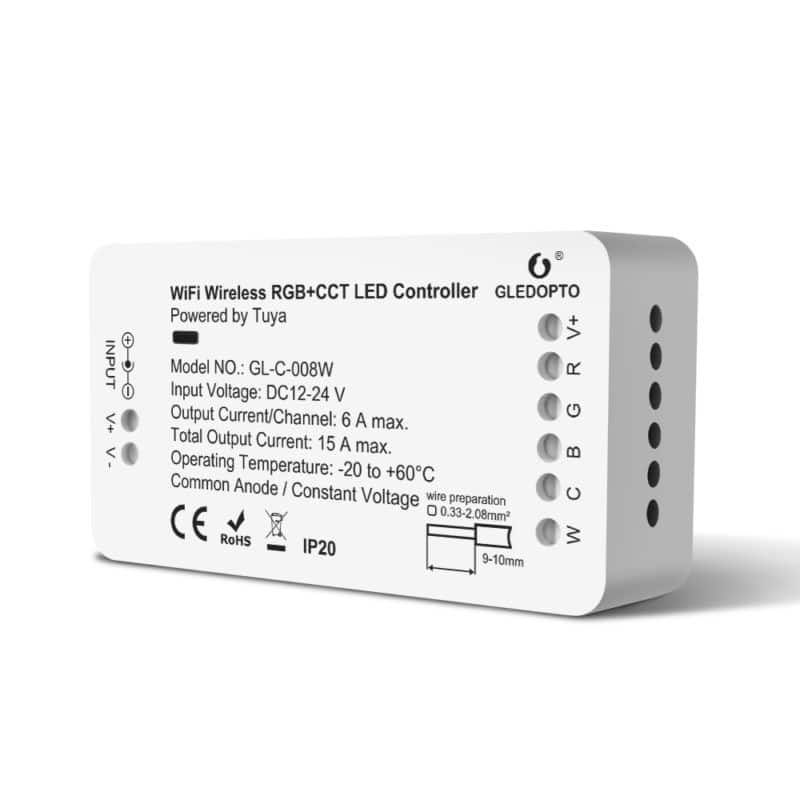 Gledopto RGB+CCT Led-list kontroll, Wifi