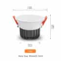 Gledopto Led Downlight, RGB+CCT, 12W, IP54, Zigbee