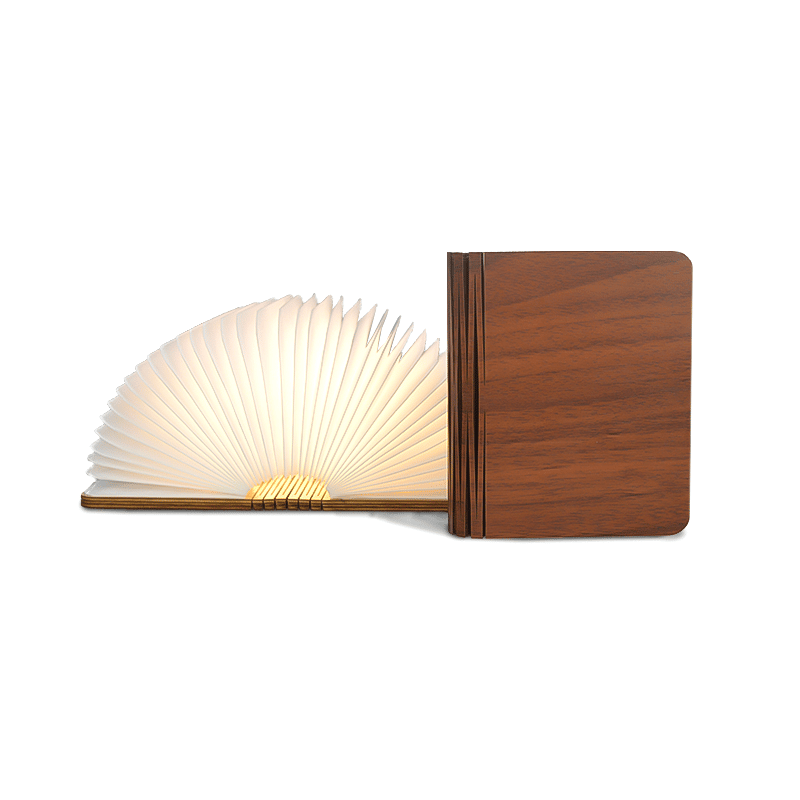 Boklampa Led - Valnöt