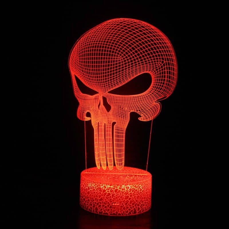 3D Led lampa - Dödskalle