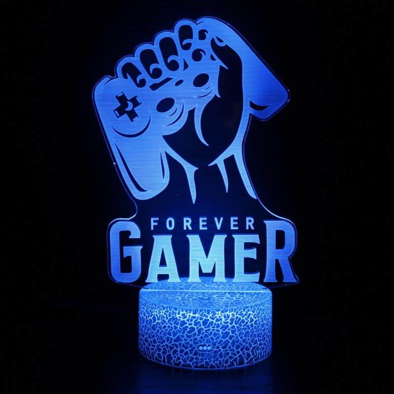 3D Led lampa - Forever Gamer
