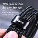 Baseus Cafule PD2.0 USB-C till USB-C, 100w, 20v, 5a, 2m - Röd/Svart