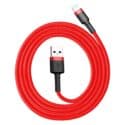 Baseus Cafule USB-A till Lightning Kabel, 2.4A, 1m - Röd/röd