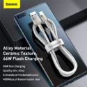 Baseus Cafule USB-A till USB-C Kabel 66W, 1m - Vit