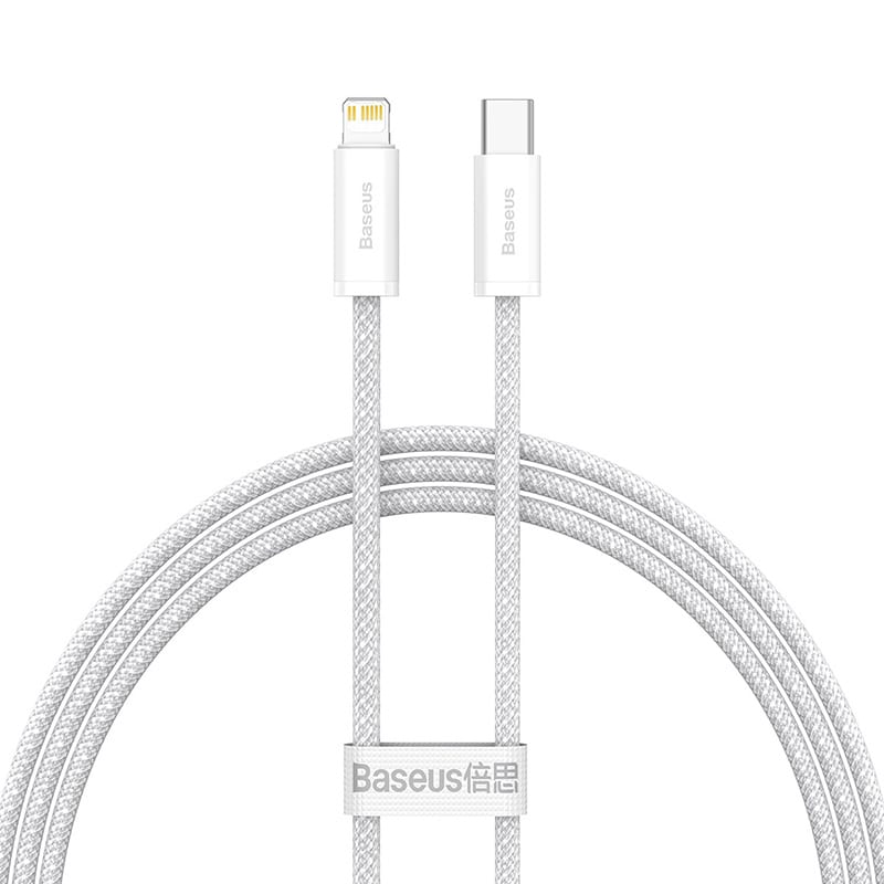 Baseus Dynamic Snabbladdare USB-C till Lightning kabel, 20w, 1m - Vit