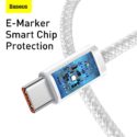 Baseus Dynamic Snabbladdare USB-C till USB-C Kabel, 100w, 2m - Vit