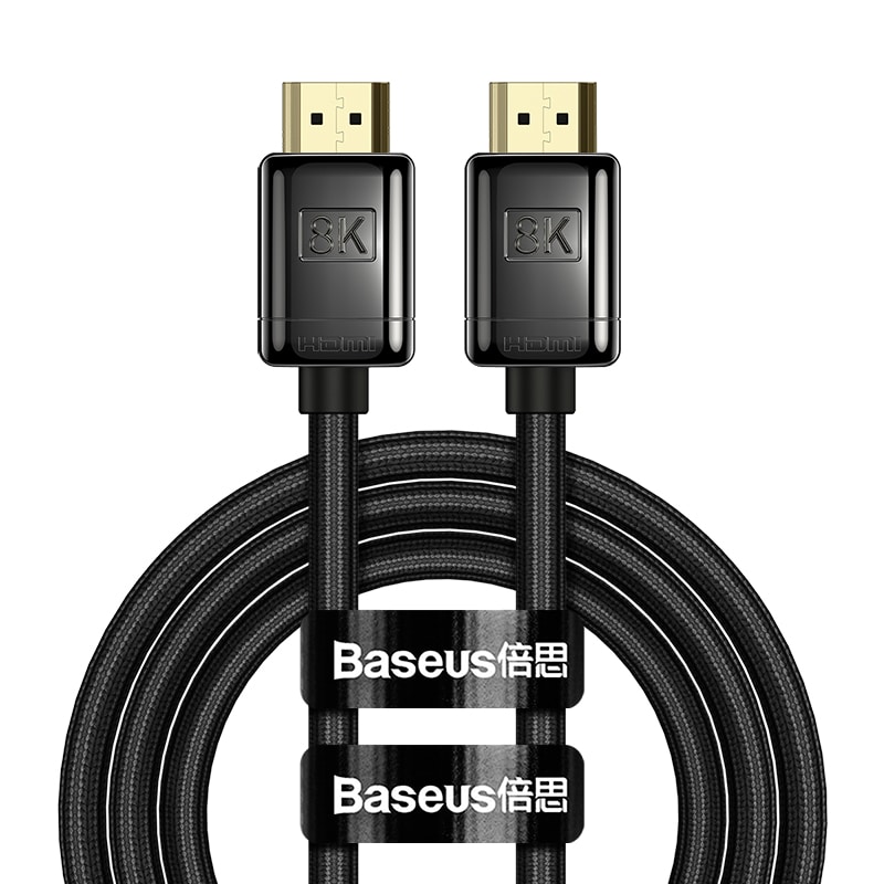 Baseus HDMI till HDMI Premium kabel, 2.1, 8K 60Hz, 2m - Svart