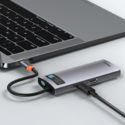 Baseus Metal Gleam 6-i-1 USB-C Hubb till dator