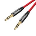 Baseus Yiven Aux kabel 3.5mm, 1.5m - Röd/Svart