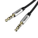 Baseus Yiven Aux kabel 3.5mm, 1.5m - Svart/Silver