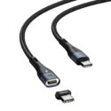 Baseus Zinc Magnetisk Snabbladdare USB-C till USB-C, 100w, 1.5m - Svart